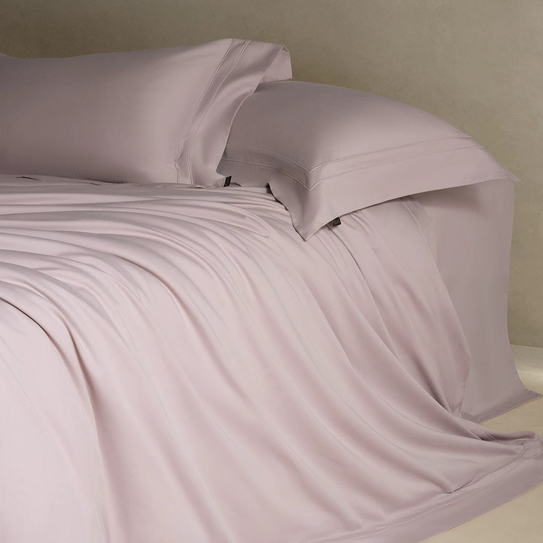 Brushed Microfiber Sateen Duvet Cover Set with Double-Stitch Hem