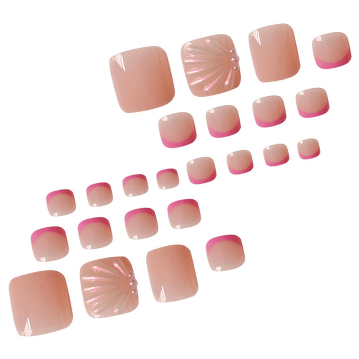 Artistic Press-On Toe Nail Art Extensions Stornfield