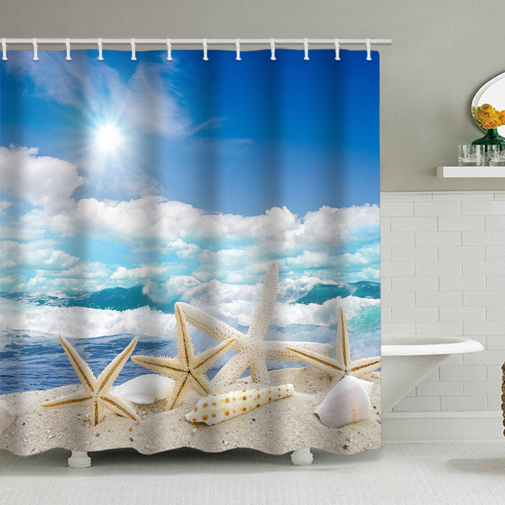 Beach-Themed Shower Curtain Stornfield