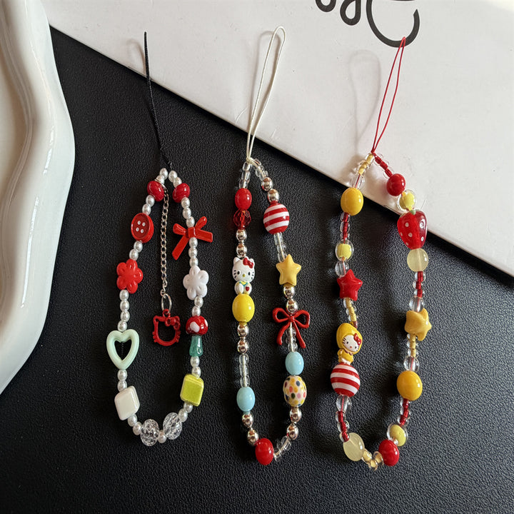 Playful Beaded Charm Phone Lanyard Stornfield 1790135330