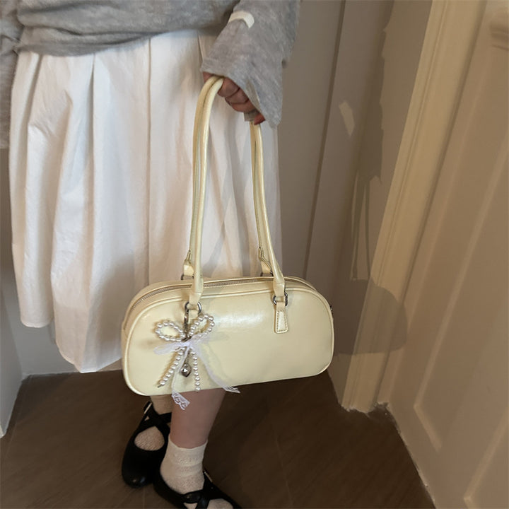 Patent Leather Handheld Satchel