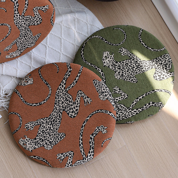 Seat cushion with animal pattern
