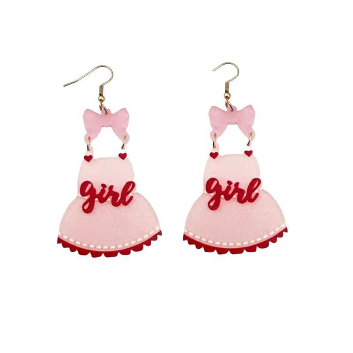 Playful Dress-Shaped Dangle Earrings Stornfield