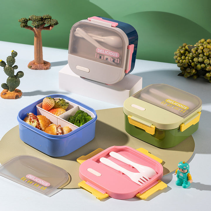 Versatile Leak-Proof Lunch Box with Utensils
