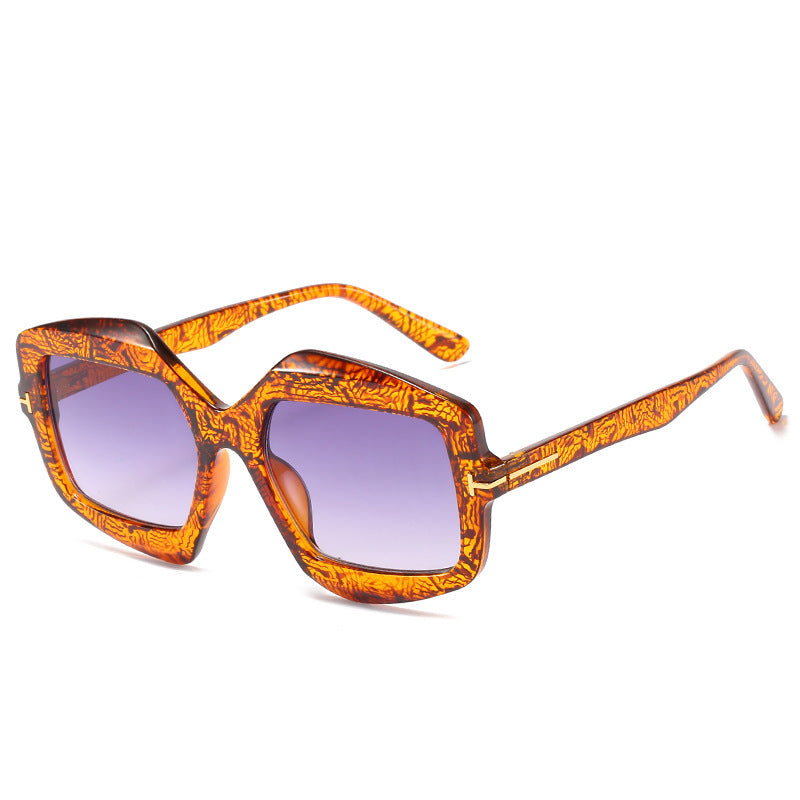 Bold Patterned Hexagonal Sunglasses Stornfield