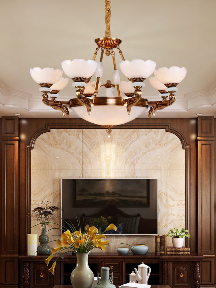 Ornate Floral Design Chandelier