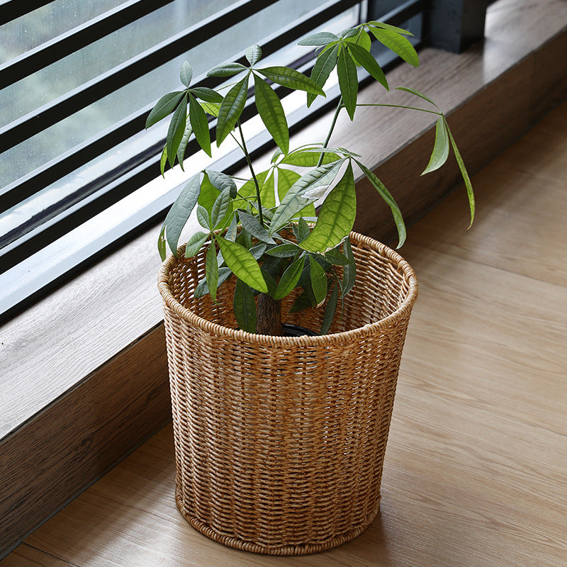 Unisex High-quality decorative storage basket with natural rattan structure Stornfield