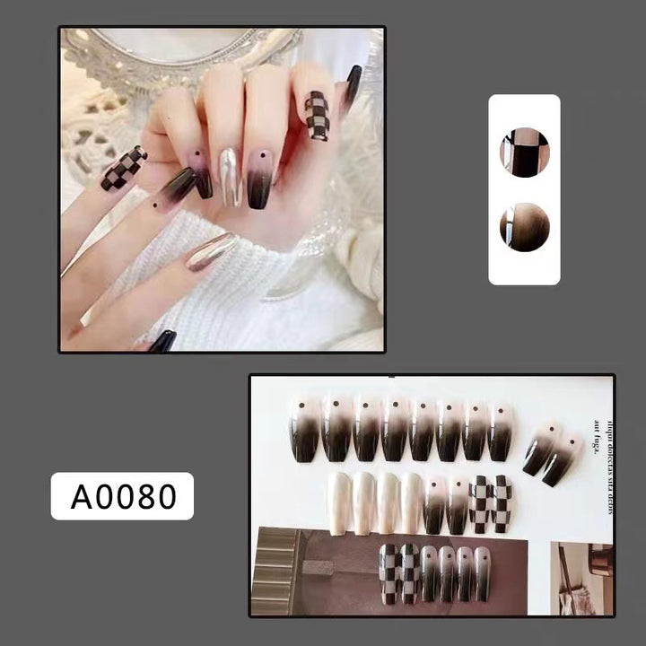 Nail art set with graphic patterns and elegant finish Stornfield