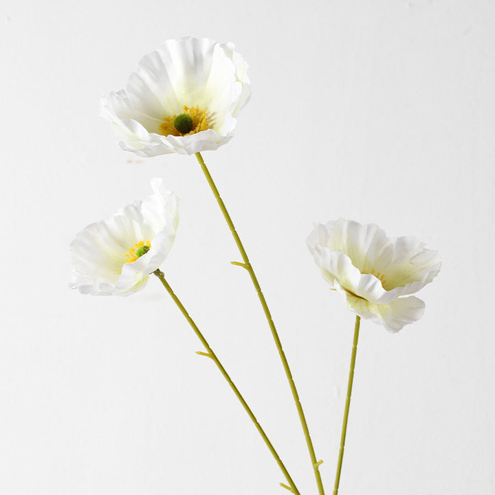 Decorative Artificial Poppy Flower Stem