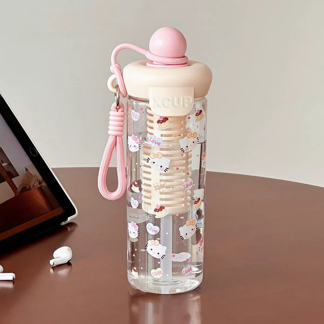 Women’s water bottle with cheerful design and fruit infusion insert Stornfield