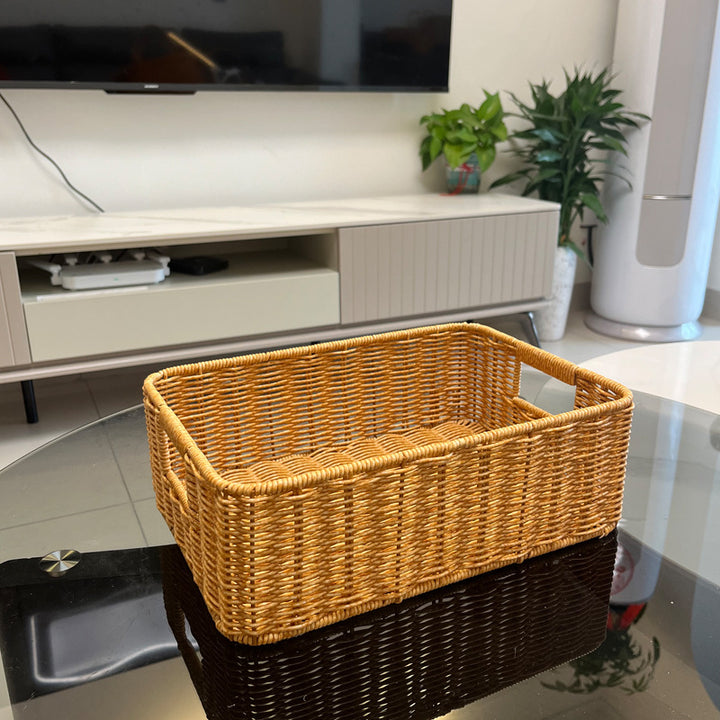 Handcrafted Rectangular Storage Basket Stornfield