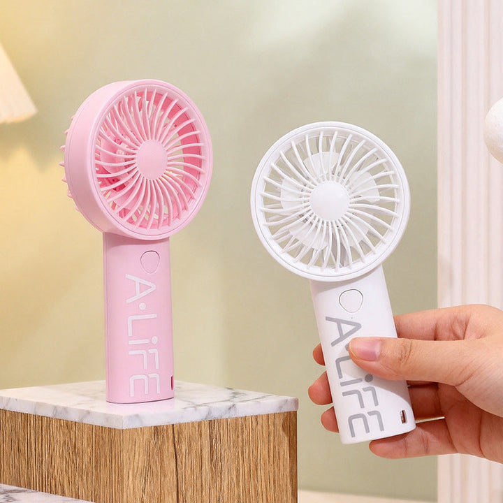 Women's Portable Hand Fan with USB Charging Function and Ergonomic Design Stornfield 1782398222