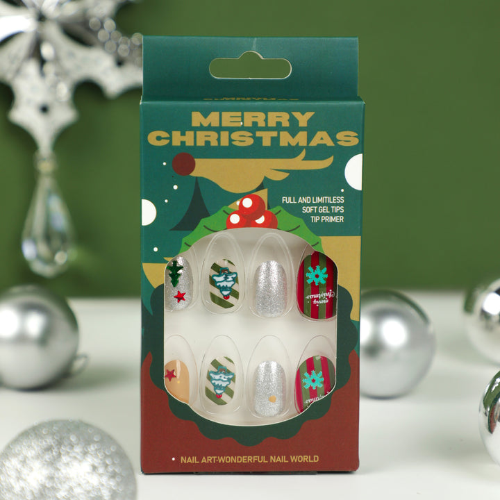 Creative nail art with festive Christmas design Stornfield