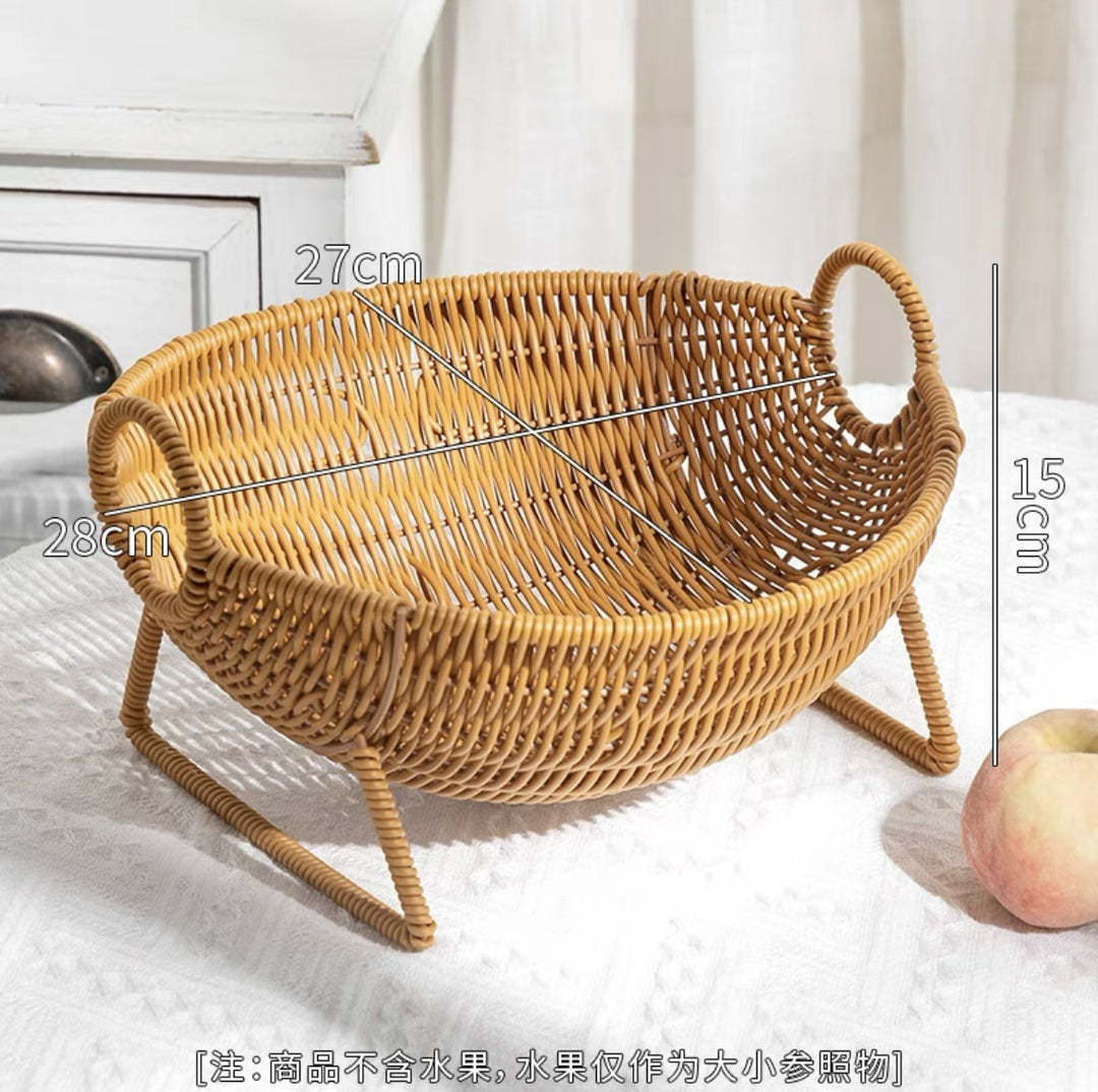Unisex Designer Storage Basket with Elegant Handles Stornfield