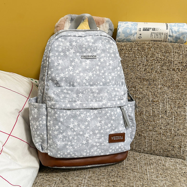 Stylish Star-Printed Casual Backpack Stornfield