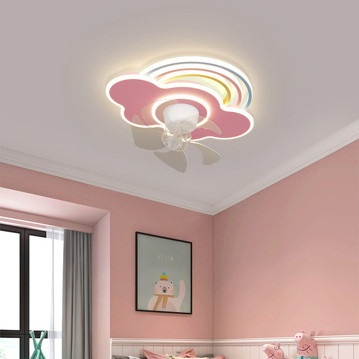 Rainbow Cloud Ceiling Fan Light