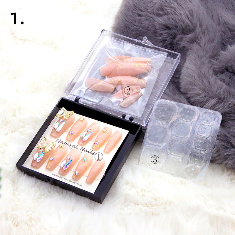 Elegant Pre-Designed Press-On Nail Set Stornfield