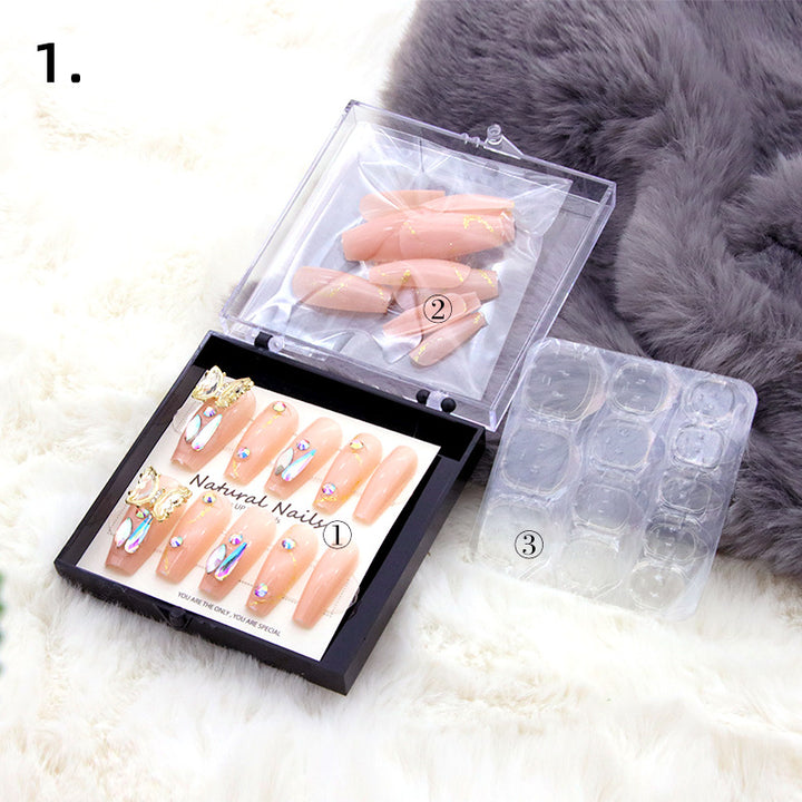 Elegant Pre-Designed Press-On Nail Set Stornfield