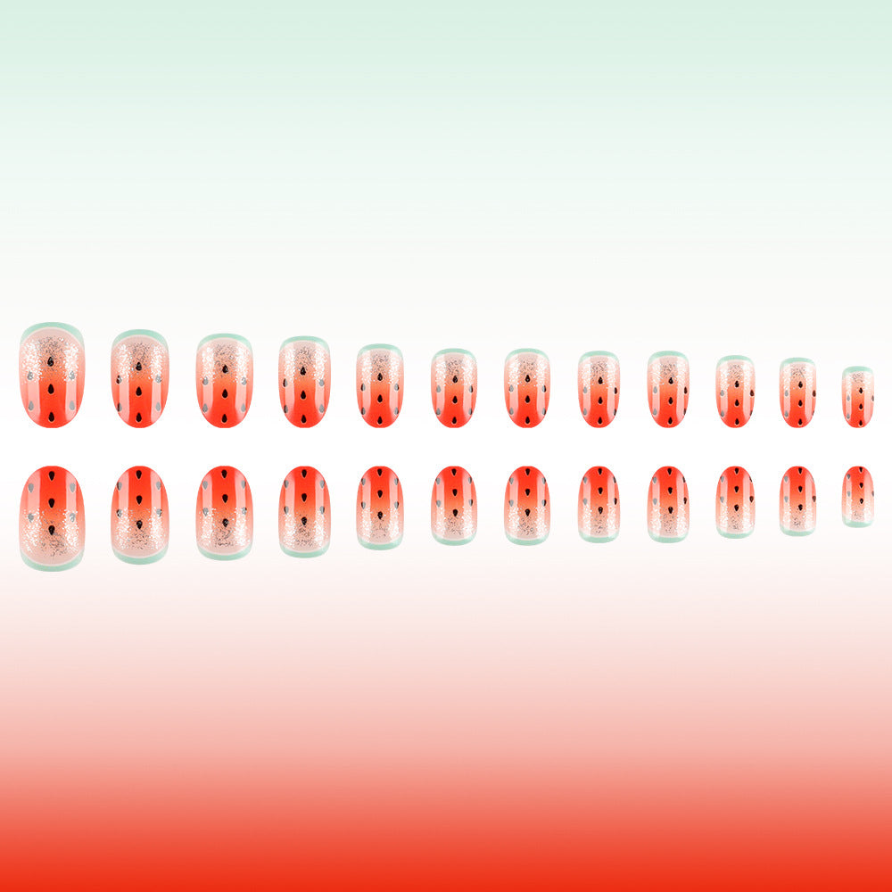 Fun Watermelon-Themed Nail Art Stornfield