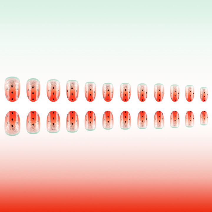 Fun Watermelon-Themed Nail Art Stornfield