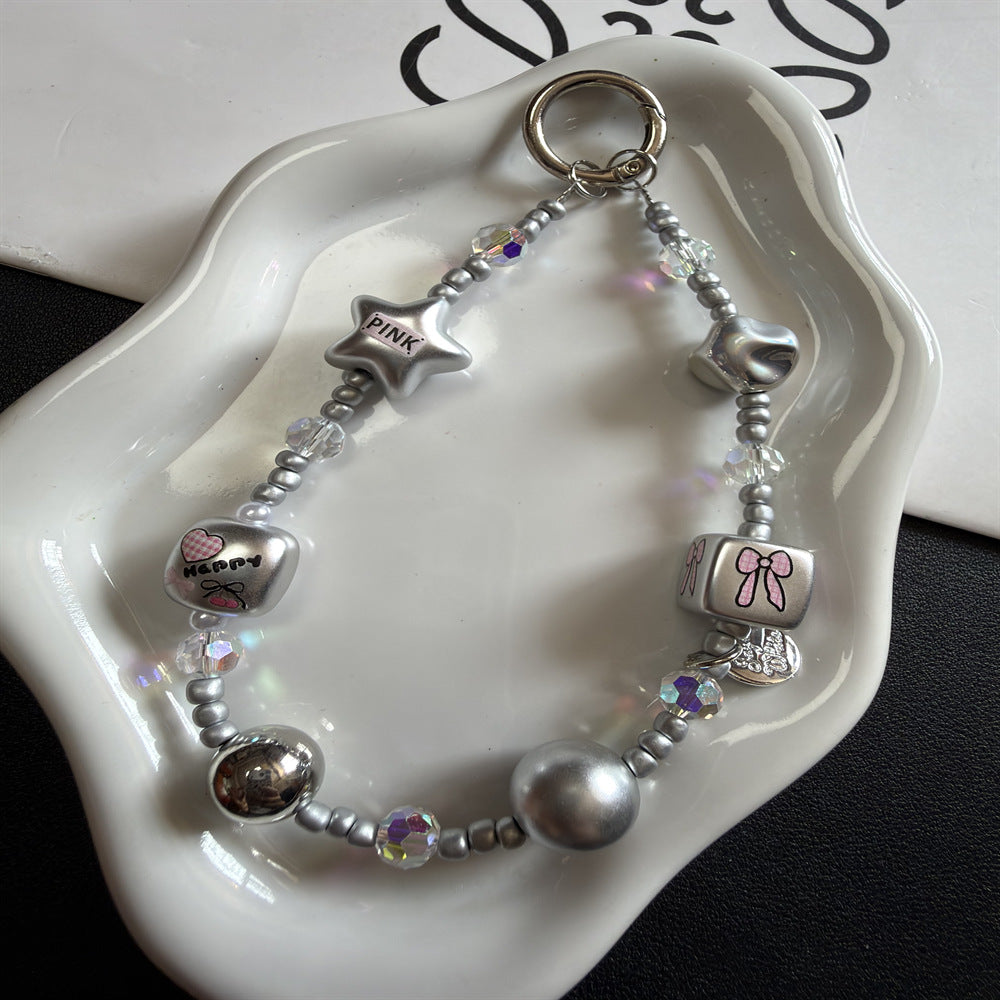 Decorative Beaded Charm Keychain Stornfield 1790135619
