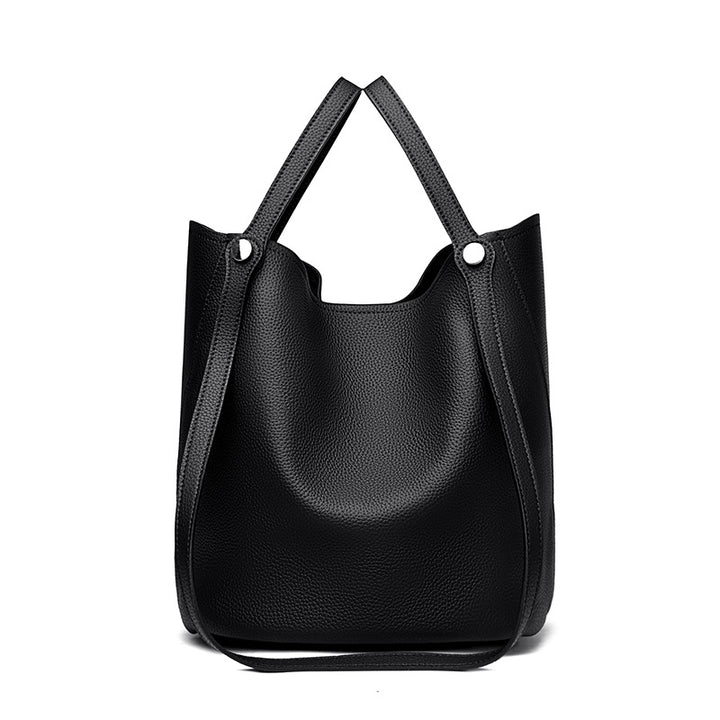 Casual Leather Bucket Bag Stornfield