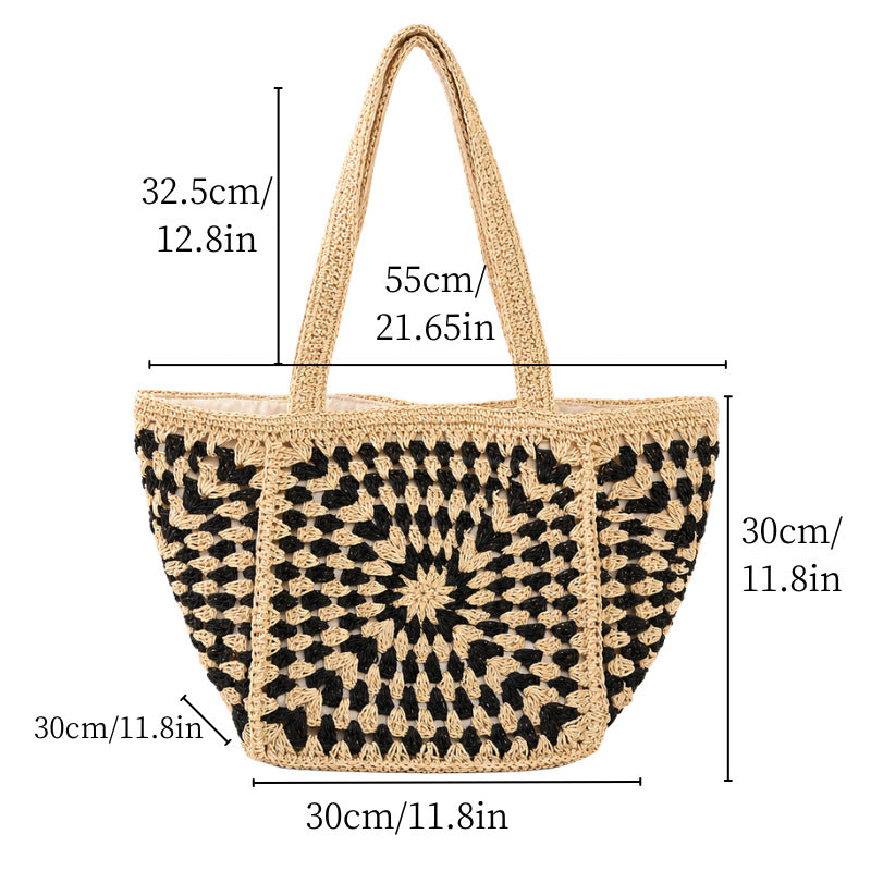 Shoulder bag with unique granny square design Stornfield