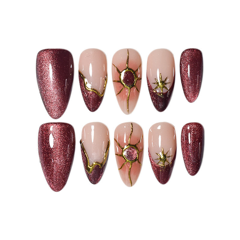 Elegant Pointed Nail Art Extensions Stornfield