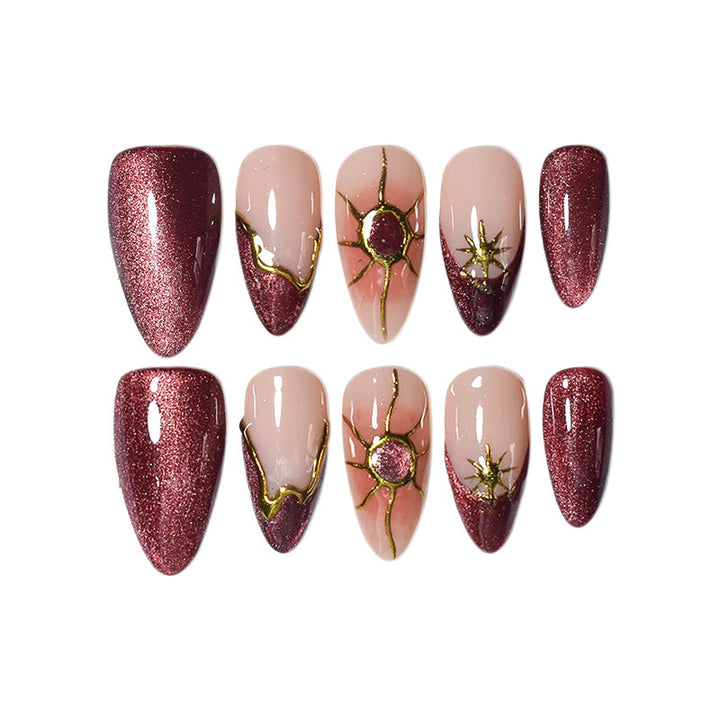 Elegant Pointed Nail Art Extensions Stornfield
