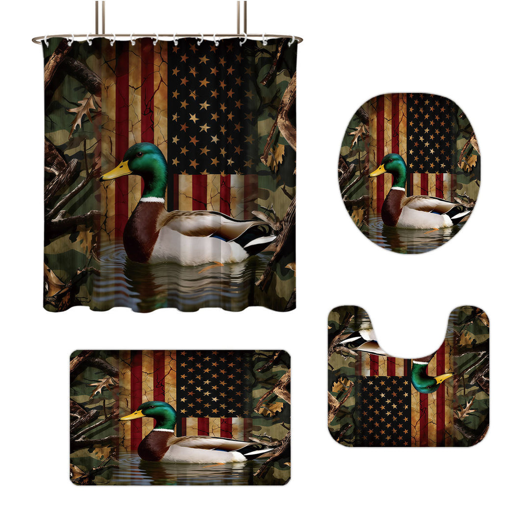 Digital Duck-Themed Bathroom Set Stornfield