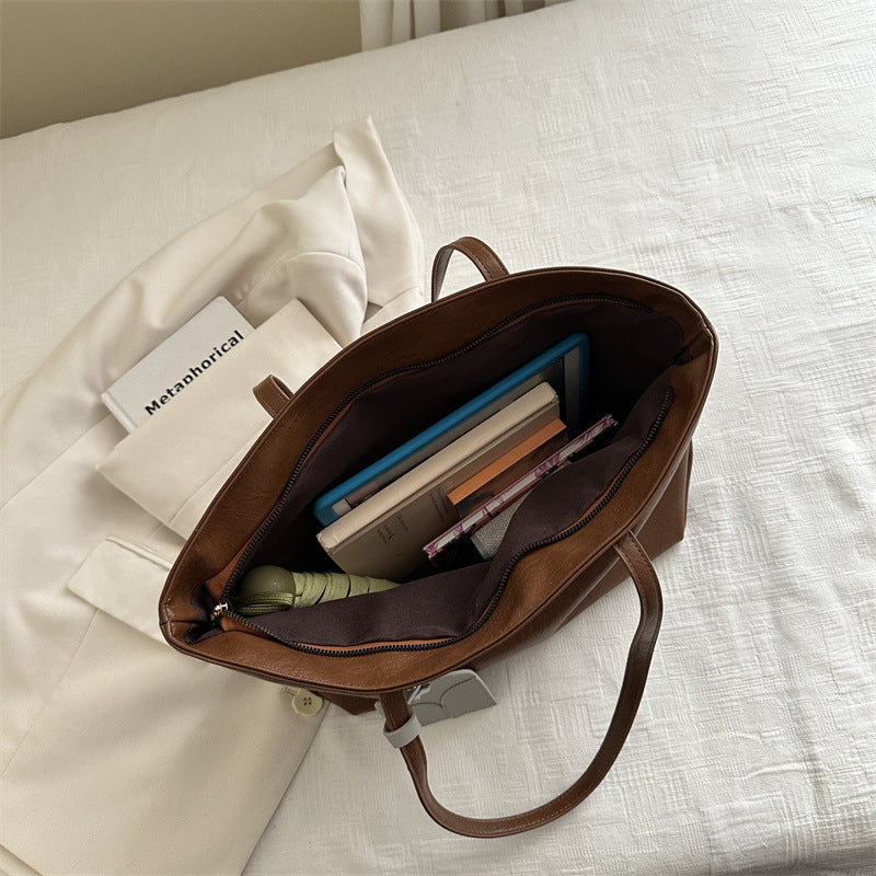 Elegant Faux Leather Tote Bag