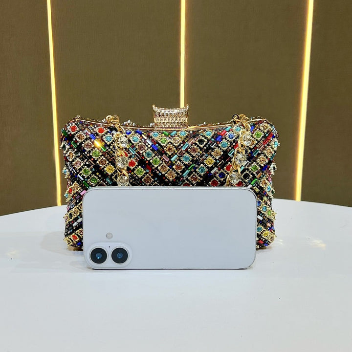 Elegant Bejeweled Evening Clutch
