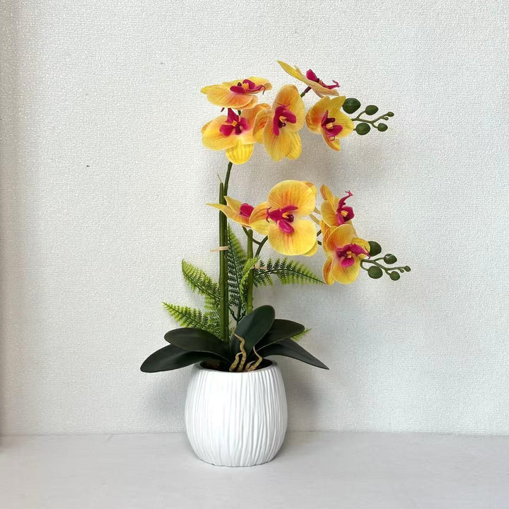 Faux Orchid Plant Arrangement for Home Decor