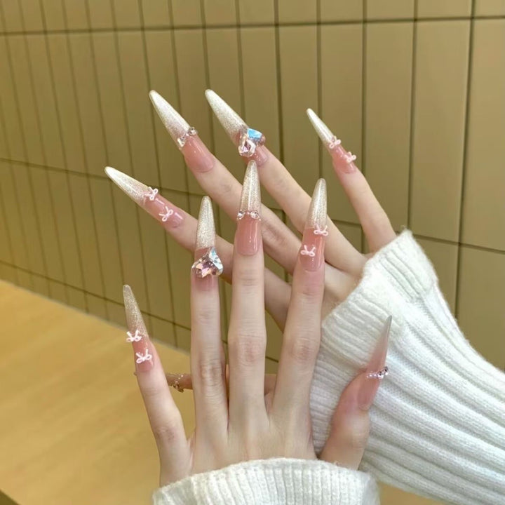 Glamorous Stiletto Nail Extensions