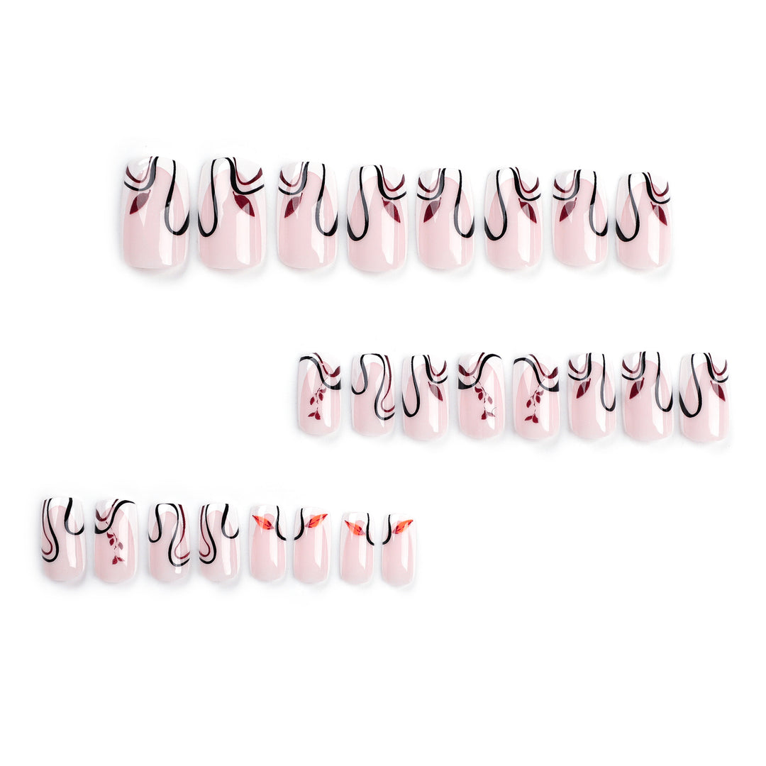 Artful acrylic nails with elegant marble design Stornfield