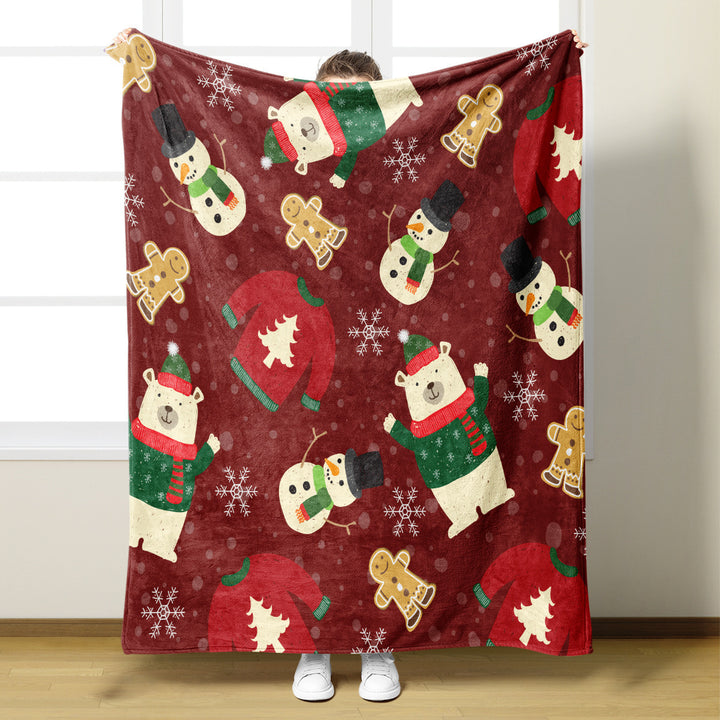 Christmas-Themed Throw Blanket