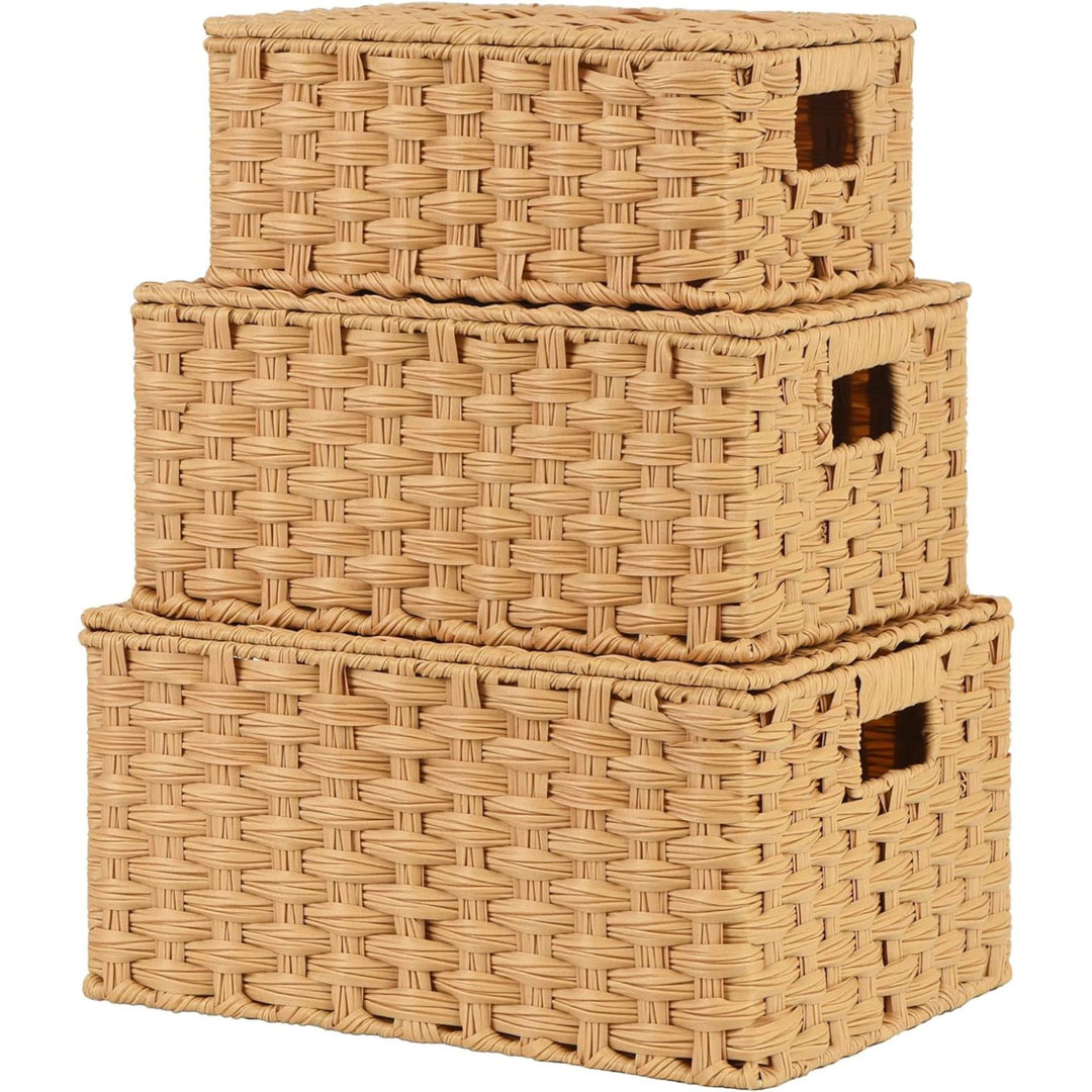 Handwoven Storage Baskets Set Stornfield