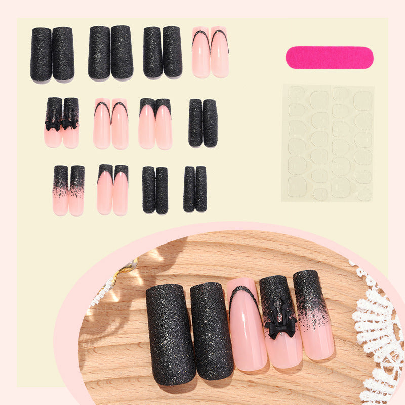 Artistic Glitter Gradient Press-On Nail Set Stornfield