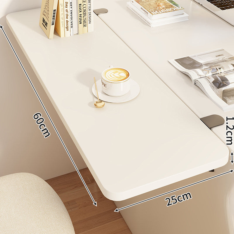 Slim Clamp-On Folding Side Desk Shelf Tray