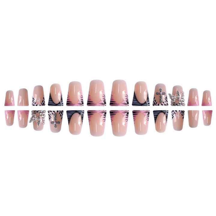 Glamorous Decorative Press-On Nails with Rhinestone Accents Stornfield