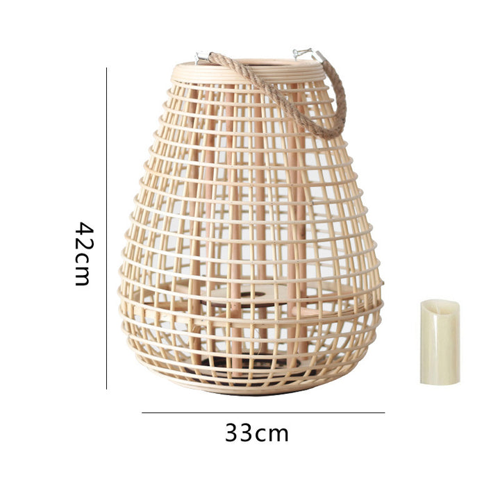 Decorative Rattan Lantern with Carry Handle Stornfield