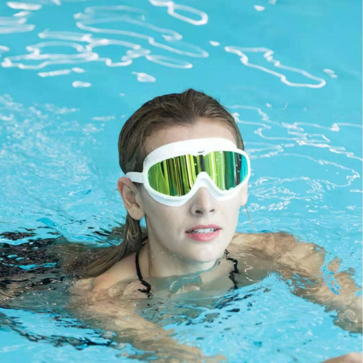 Swimming mask with anti-fog coating and ergonomic silicone frame Stornfield