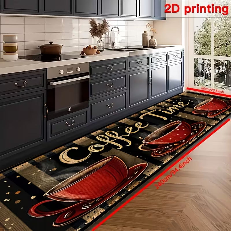 Festive Holiday Kitchen Runner Mat