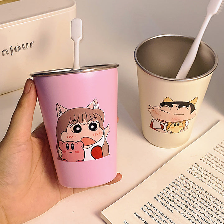 Stainless Steel Toothbrush Holder with Cute Cartoon Design Stornfield