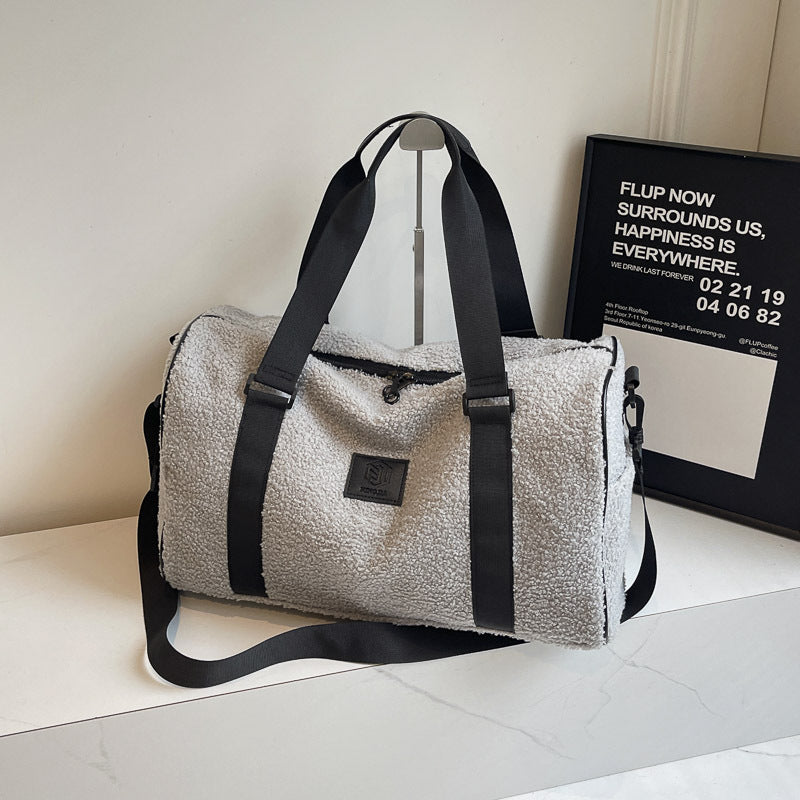 Cozy Fleece-Lined Travel Duffle Bag Stornfield