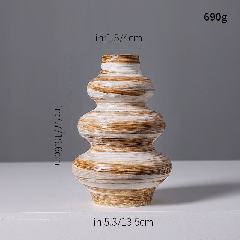 Artistic Spiral Design Ceramic Vase Stornfeild