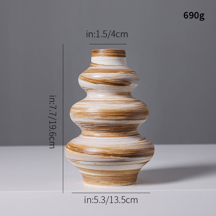 Artistic Spiral Design Ceramic Vase Stornfeild