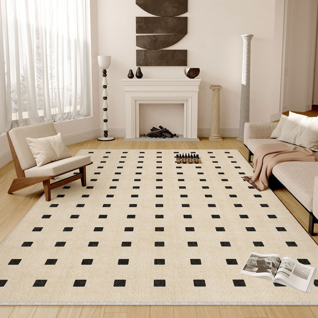 Geometric Textured Area Rug