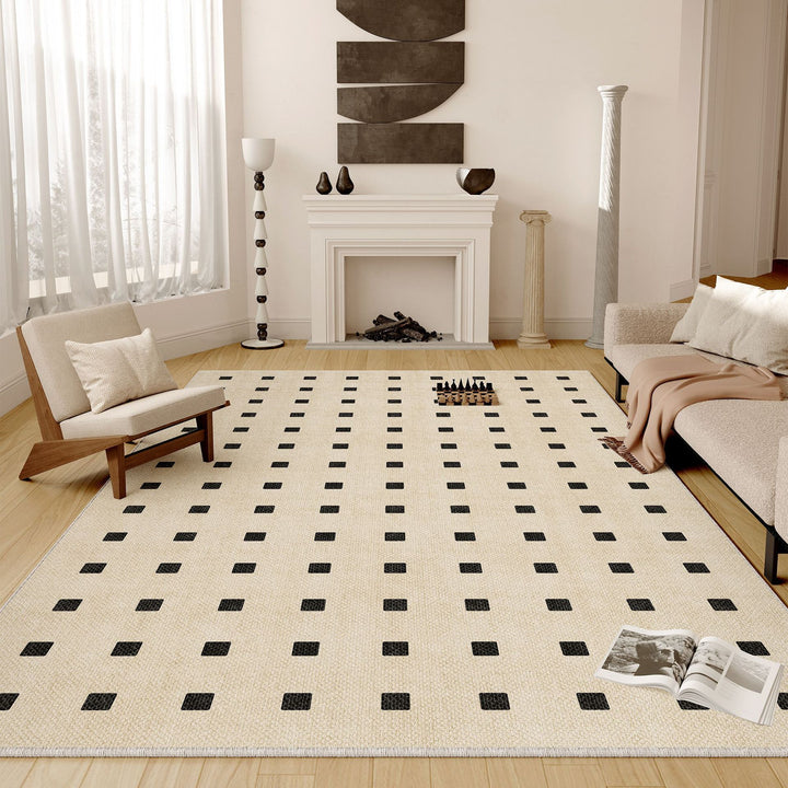 Geometric Textured Area Rug