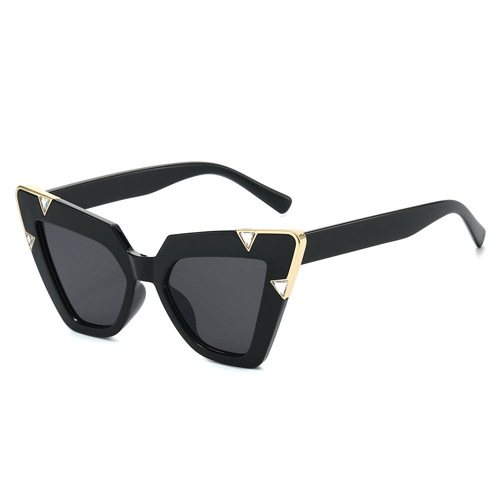Statement Cat-Eye Sunglasses with Decorative Accents Stornfield